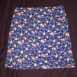 Free People floral bodycon skirt